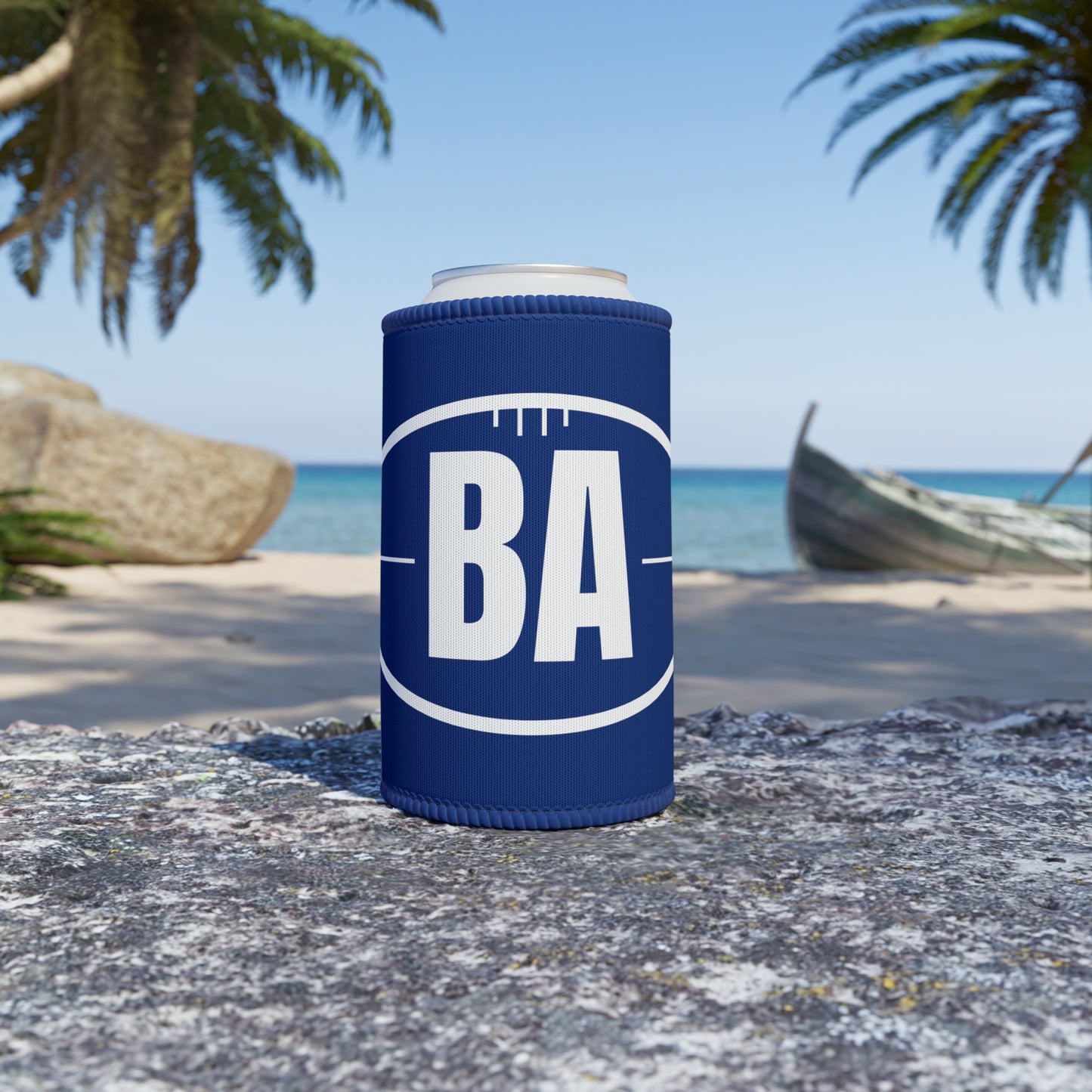 Blue Abroad Stubby Holder