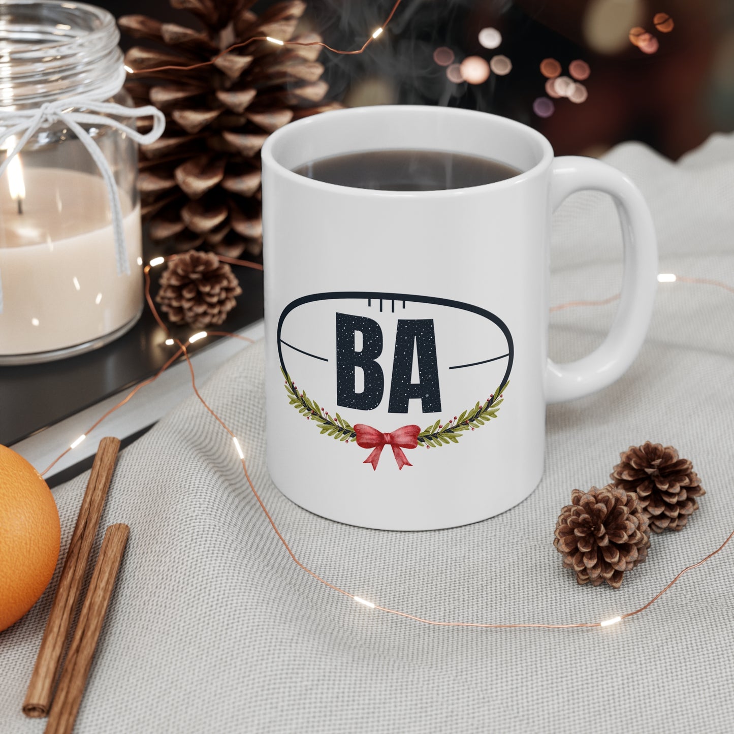 Blue Abroad Holiday Season Mug